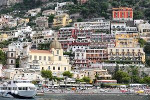 allmän utsikt över positano stad i Neapel, Italien foto