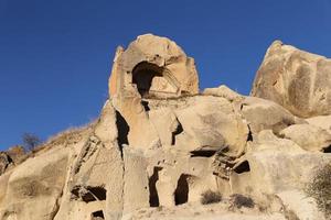 klippformationer i Kappadokien, Nevsehir, Turkiet foto