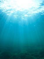 blå undervattensbakgrund foto