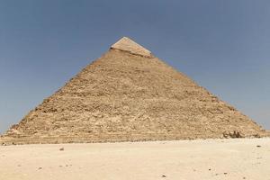 pyramid of khafre i giza pyramidkomplex, kairo, egypten foto