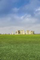 stenhenge förhistoriskt monument som ligger i Wiltshire, England. foto