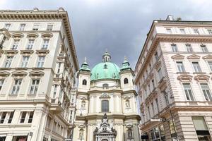 St peters kyrka, peterskirche i Wien, Österrike foto