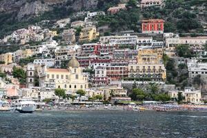 allmän utsikt över positano stad i Neapel, Italien foto