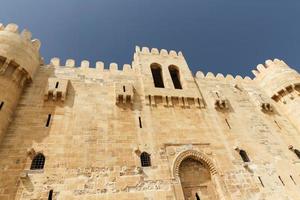 citadellet av qaitbay i alexandria, egypten foto