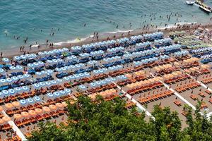 positano strand i amalfikusten, Neapel, Italien foto