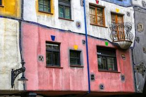 hundertwasserhaus i Wien, Österrike foto