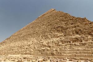 pyramid of khafre i giza pyramidkomplex, kairo, egypten foto