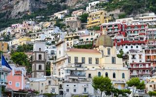 allmän utsikt över positano stad i Neapel, Italien foto