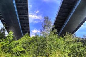 olika vyer vid och från den stora kielkanalbron i norra Tyskland foto