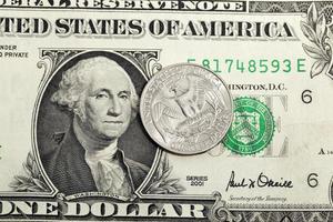 amerikanska dollar . närbild foto