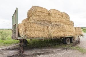 trasig trailer, väg foto