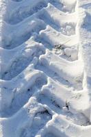 snödrivor på vintern foto