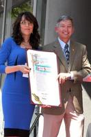 los angeles, 9 sep - katey sagal, leron gubler på katey sagal hollywood walk of fame stjärnceremoni på hollywood blvd den 9 september 2014 i los angeles, ca. foto