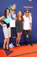 los angeles, 16 juli - ali krieger, abby wambach, christie rampone, ashlyn harris vid 2015 kids choice sport på ucla s pauley pavilion den 16 juli 2015 i westwood, ca. foto