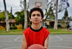 pojke som spelar basket