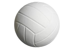 volleyboll isolerad på vit med urklippsbana foto
