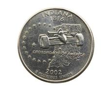 mynt i en fjärdedel av den amerikanska dollarn foto