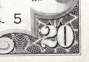 amerikanska dollar, närbild foto