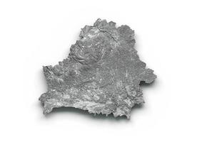 vitryssland karta vitryska flaggan skuggad relief färg höjd karta på vit bakgrund 3d illustration foto