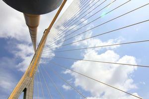 mega sling bridge,rama 8, i bangkok thailand foto