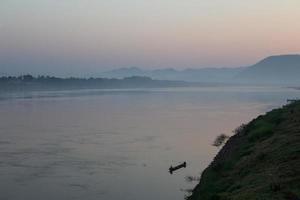 mekongfloden, thailand och laos foto