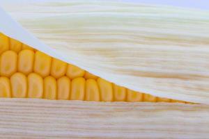 korn av mogen majs makrobild foto
