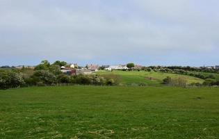 avlägsen jordbruksmark på landsbygden i norra England foto