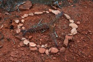 fredstecken i Sedona Arizona öknen foto