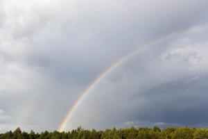 himmel med moln under solnedgången, foto