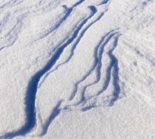 snödrivor på vintern foto