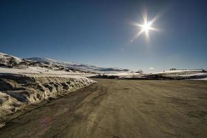 skidort i norge i is och snö foto