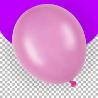 topp upp vy isolerade rosa ballong foto