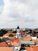 en magnifik utsikt från slottet Eger. foto