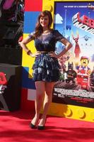 los angeles, 1 februari - sara rue på legofilmspremiären på byteatern den 1 februari 2014 i Westwood, ca. foto