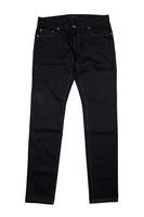 nya svarta jeans denim isolerad på vit bakgrund foto