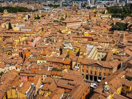 hdr flygfoto över bologna foto