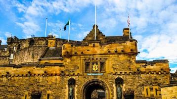 hdr edinburgh castle i Skottland foto