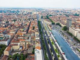 hdr flygfoto över turin foto