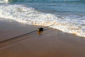 sandstrand vid Medelhavet. foto