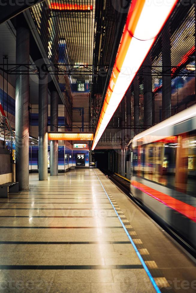 trein in station foto