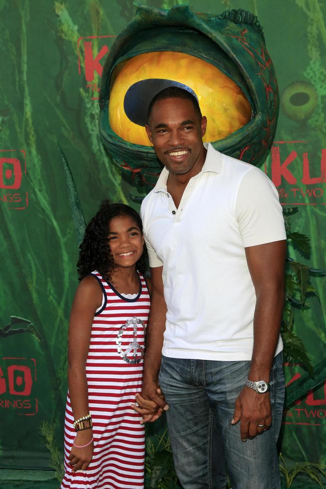 los angeles, 14 aug - dochter, jason george bij de kubo and the two strings première op de amc universal citywalk op 14 augustus 2016 in universal city, ca foto