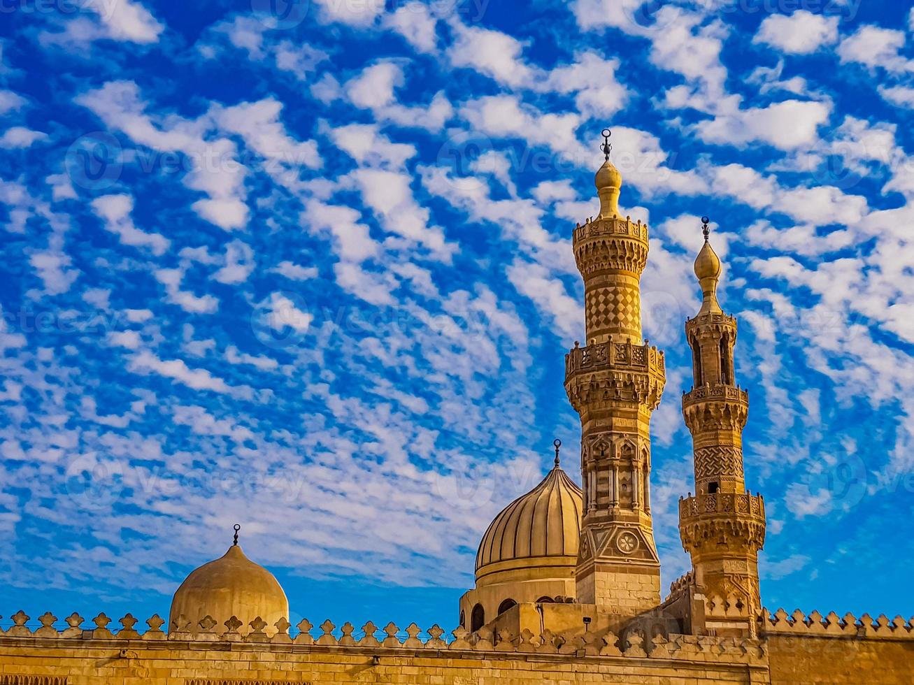 al-azhar moskee in cairo, egypte foto