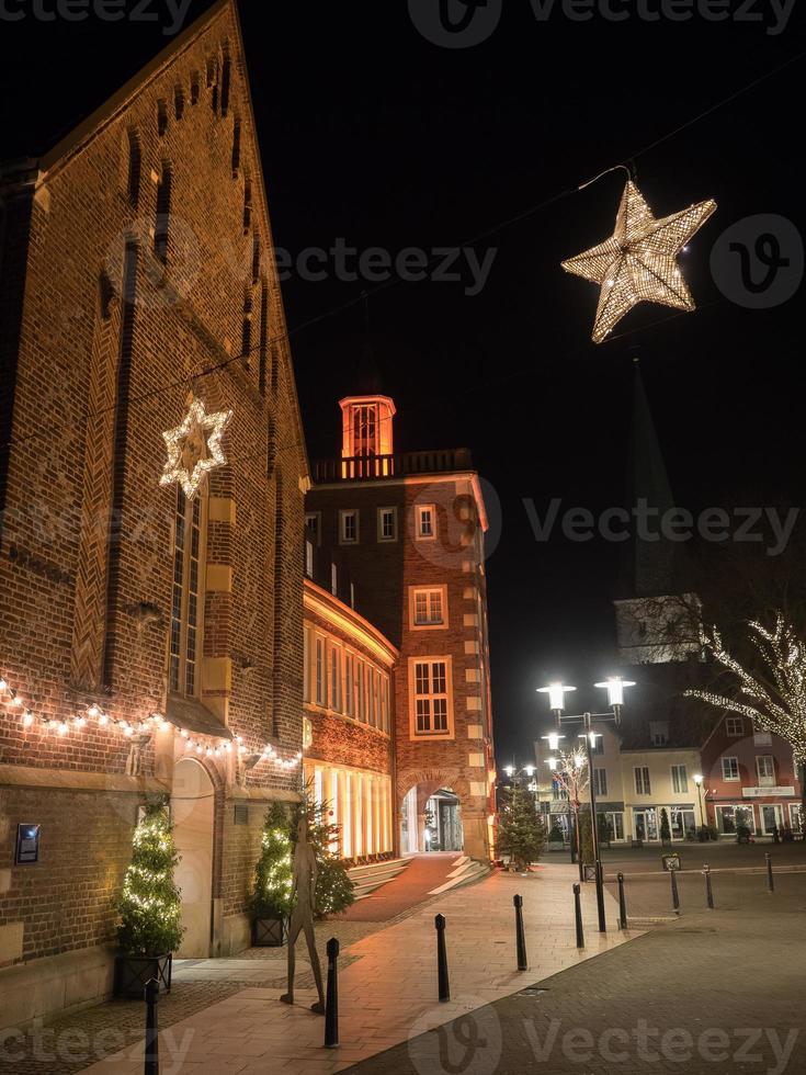 Borken stad in de kersttijd foto