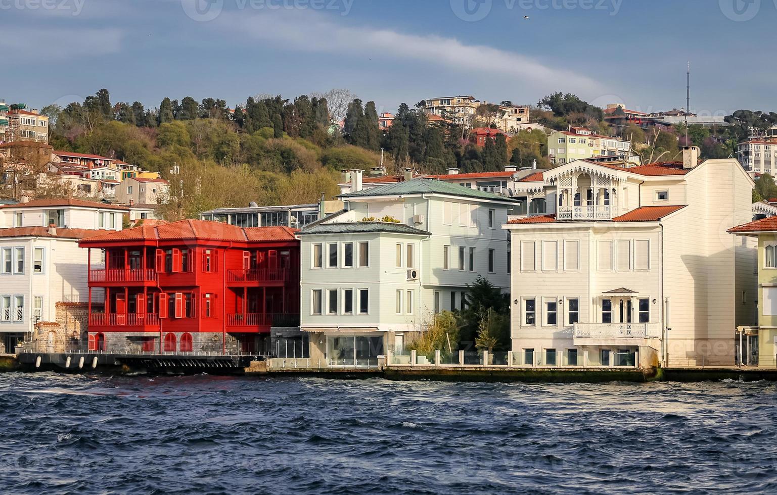 gebouwen in de stad istanbul, turkije foto