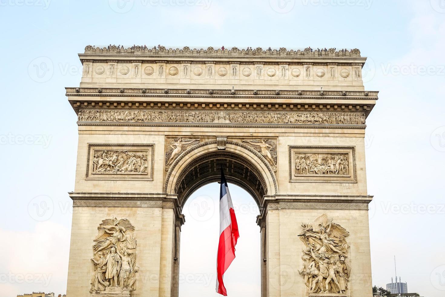 Arc de Triomphe in Parijs, Frankrijk foto