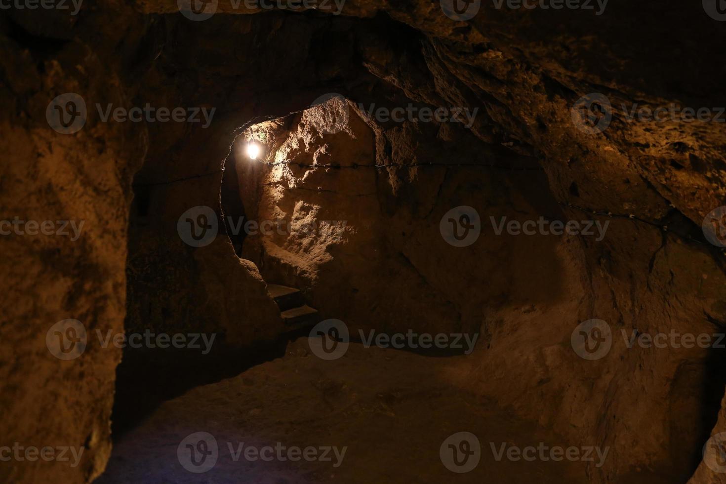 derinkuyu ondergrondse stad in cappadocië foto