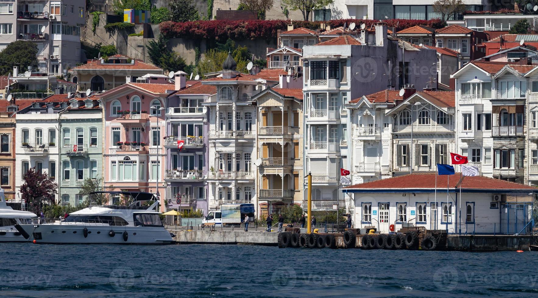 gebouwen in de stad istanbul, turkije foto