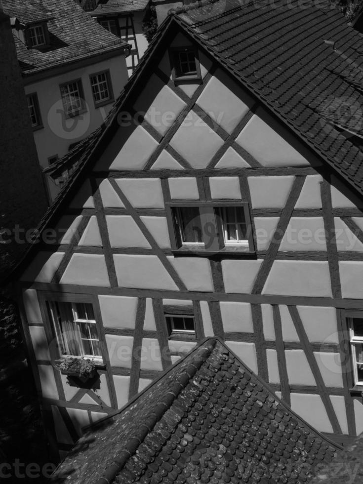 de stad meersburg aan het Bodenmeer foto