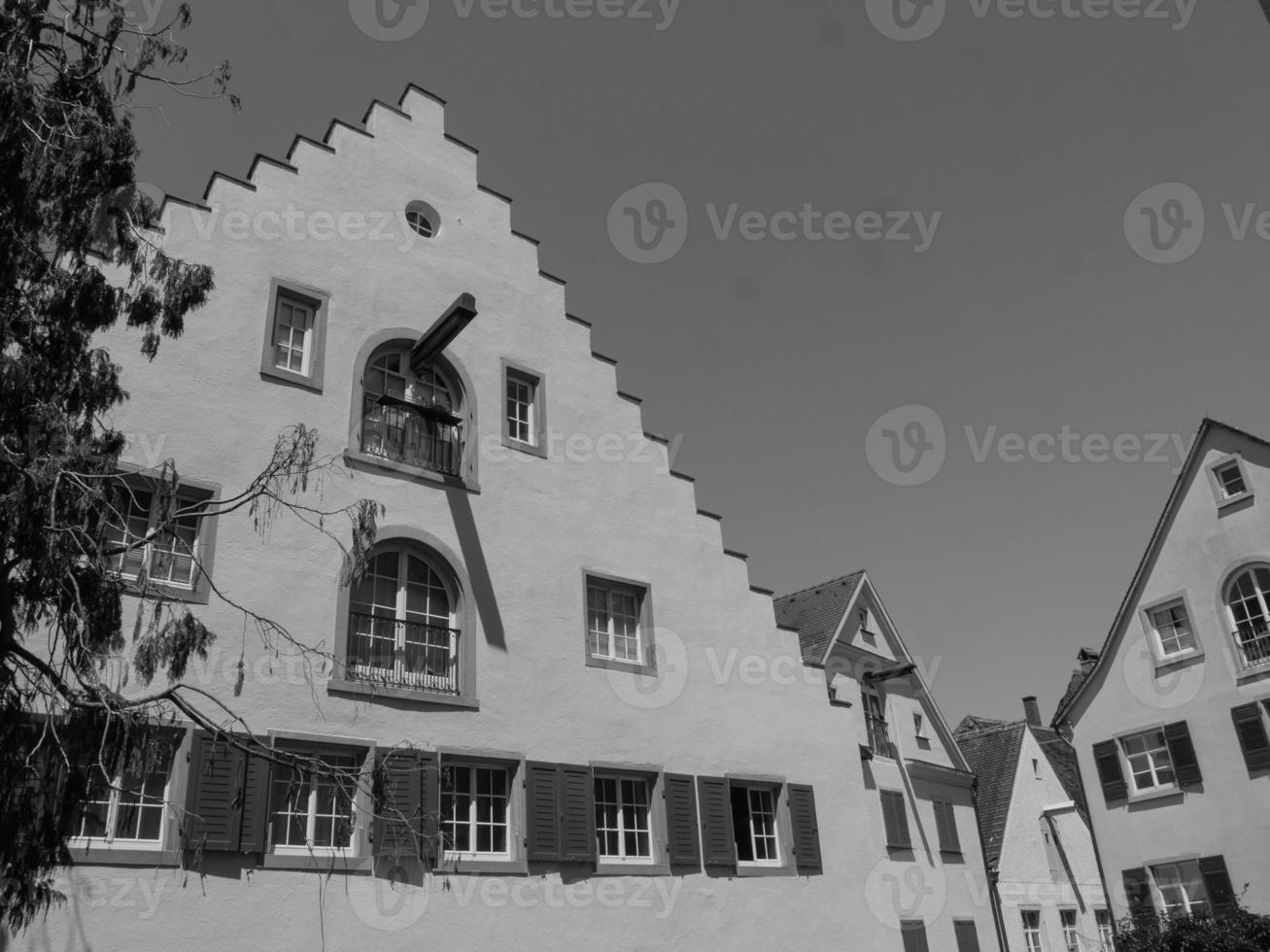 de stad meersburg aan het Bodenmeer foto