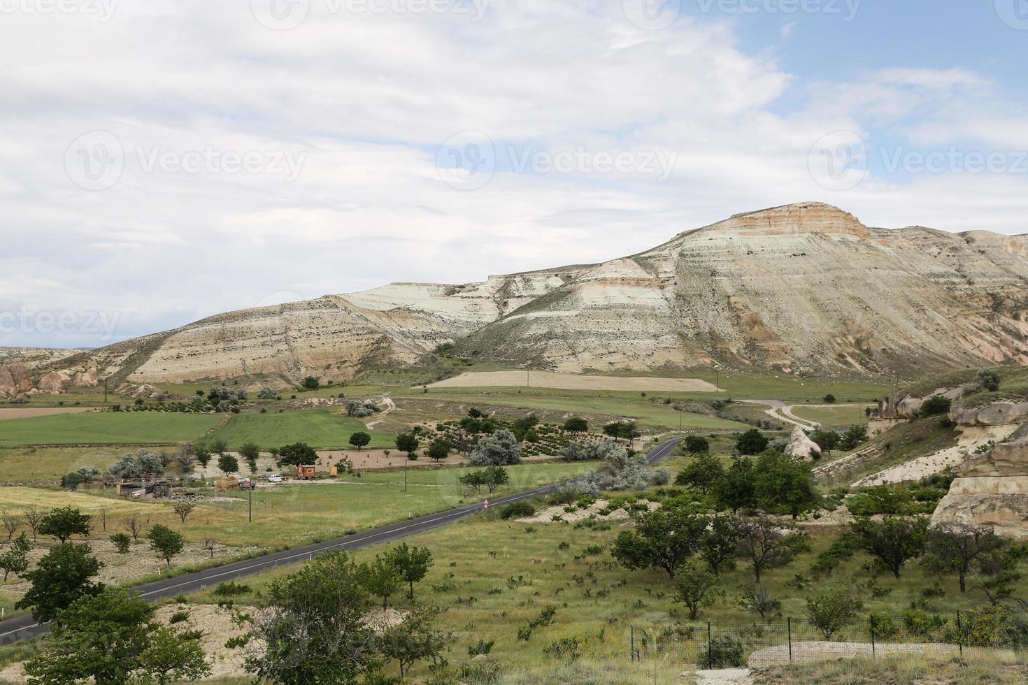 zandstenen heuvels in cappadocië foto